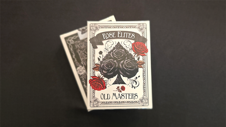 Rose Elites - Old Masters (Black) Playing Cards