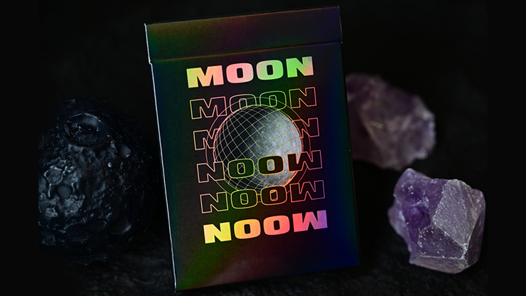 Moon (Black Holo) Playing Cards