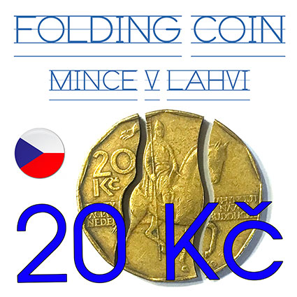 SKLÁDACÍ MINCE 20 Kč - MINCE V LÁHVI