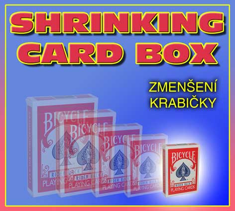 SHRINKING CARD BOX - ZMENŠENÍ KRABIČKY KARET