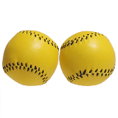 Chop Cup Balls Yellow Leather (Set of 2) by Leo Smetsers - Trick