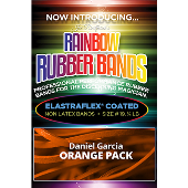 Joe Rindfleisch's Rainbow Rubber Bands (Daniel Garcia - Orange Pack  ) by Joe Rindfleisch - Trick