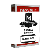 Blank Face Bicycle Cards (Red)