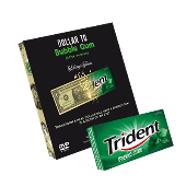 Dollar to Bubble Gum (Trident) by Twister Magic - Trick