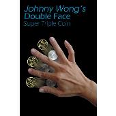 Double Face Super Triple Coin (with DVD) by Johnny Wong - Trick